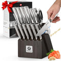 Knife Sets for Kitchen with Block imarku G14 Japanese Knife Set Stainless Steel by imarku