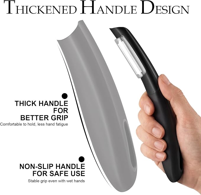 Professional Vegetable Peeler – Ultra Sharp Stainless Steel Blade Kitchen - Image 4
