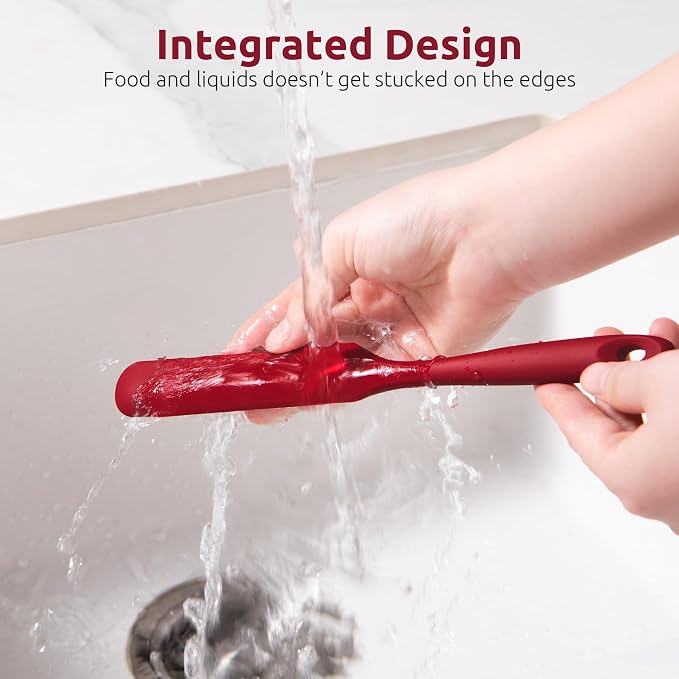 U-Taste Skinny Silicone Jar Spatula: 600ºF Heat-Resistant Food-Grade 10in Long - Image 9