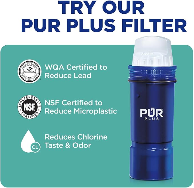 PUR Water Pitcher & Dispenser Replacement Filter 2-Pack, Genuine PUR Water - Image 8