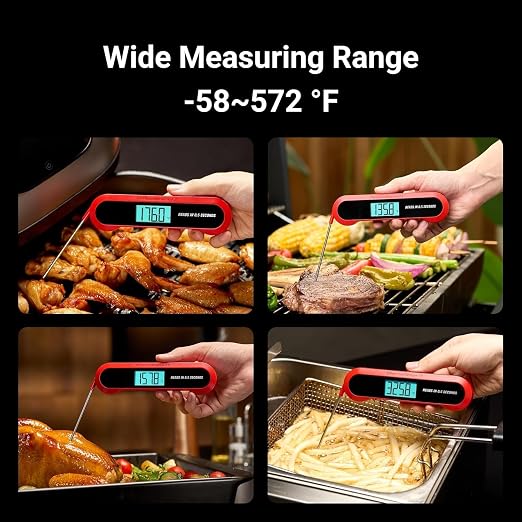 Professional 3X Faster 0.5sec Instant Read Meat Thermometer Digital, High - Image 6