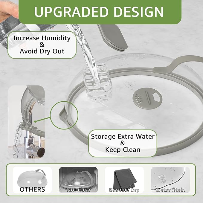 Microwave Splatter Cover with Water Steamer - Image 7
