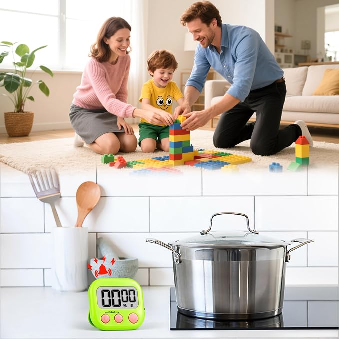 Timer for Kids Teachers Supplies Digital Kitchen Timers for Cooking Large - Image 3