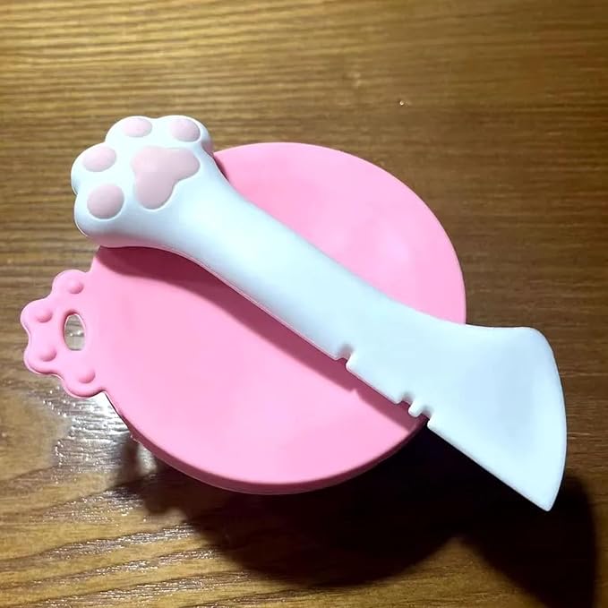 Cat Wet Food Spoon with Can Lids 3 oz, One fit 3 Standard Size Pet Cans - Image 7