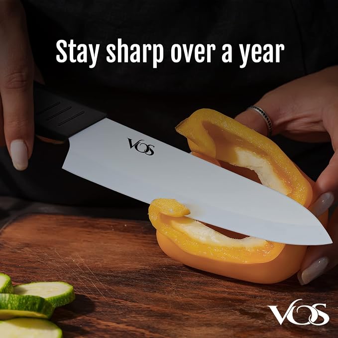 Vos Ceramic Knife Set in Elegant Gift Box, Ceramic Knives Set - Image 3