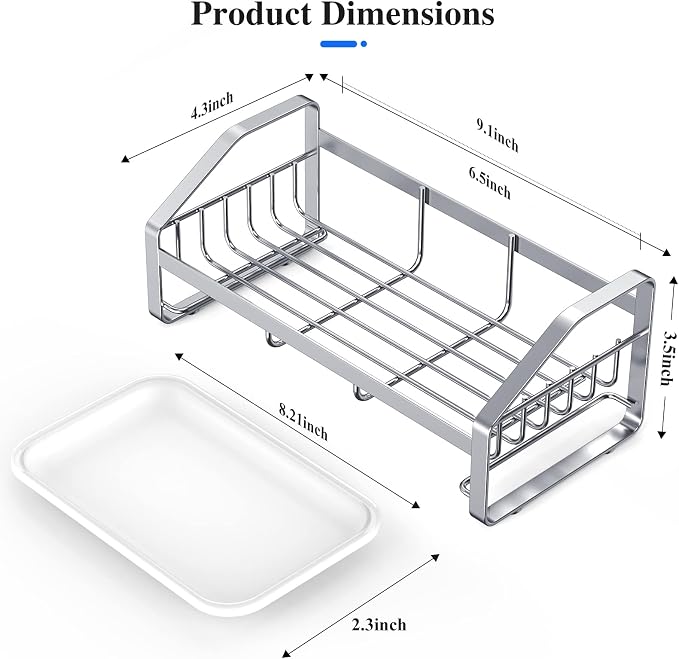 BSKSSK Sink Caddy, Sponge Holder - Image 2