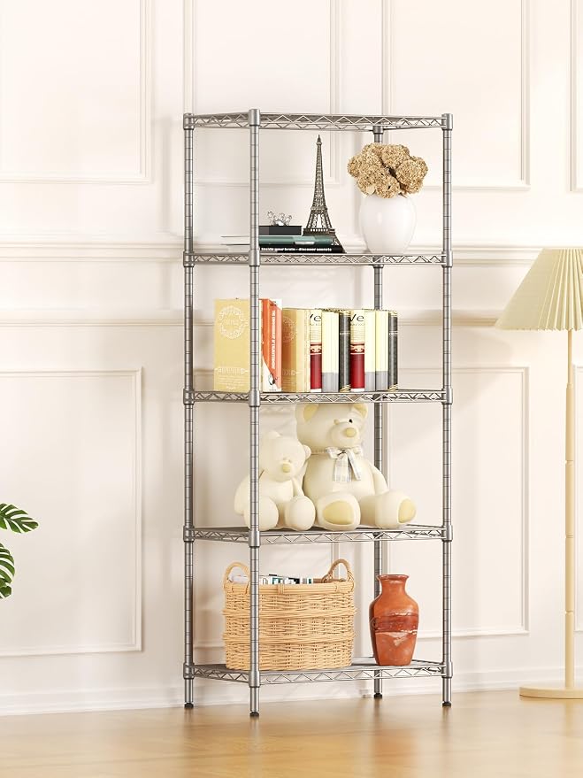 SINGAYE Shelf Wire Shelving Adjustable Storage Shelves Rack Standing Units - Image 5