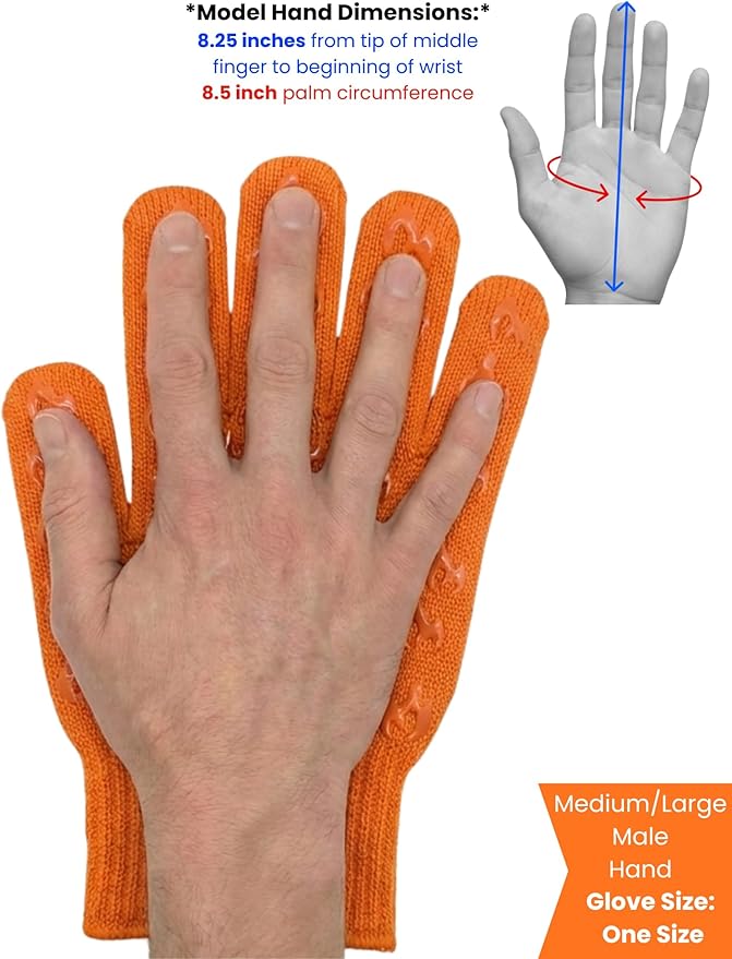 Grill Armor Oven Gloves with Fingers – 932°F Heat, Fire & Cut Resistant Mitts - Image 6