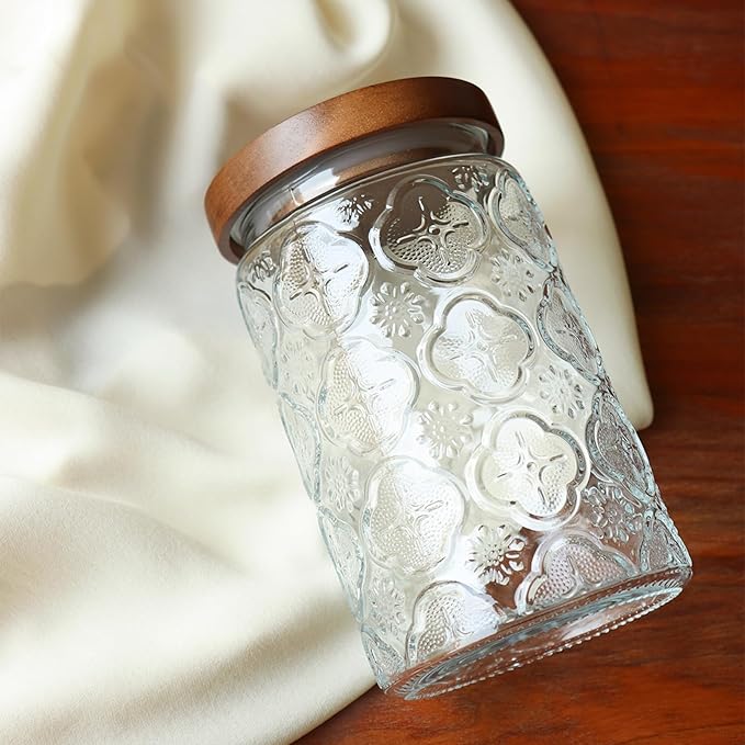 Adodeen 32oz Vintage Glass Jar - Image 2