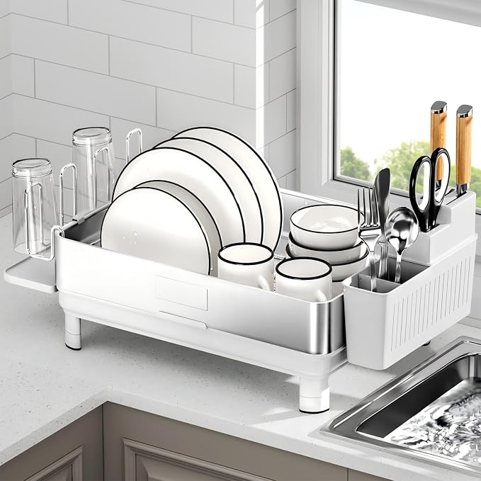 Ewaiira Dish Drying Rack, 304 Stainless Steel Dish Racks - Image 9