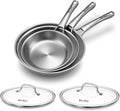 Stainless Steel Pans, Stainless Steel Cookware Set, 8/10/12 Inch by VocVoi