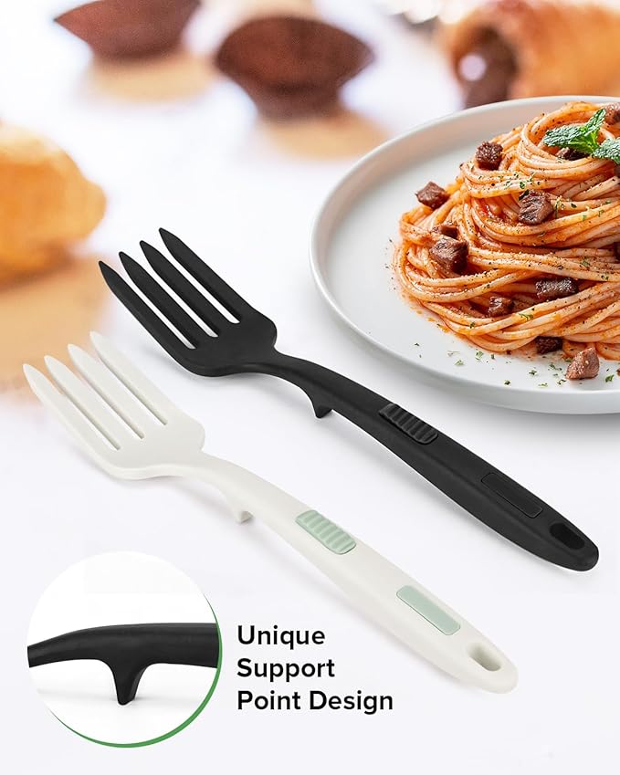 Silicone Flexible Cooking Fork, 11.6 Inch Heat Resistant, Large Non Stick - Image 4