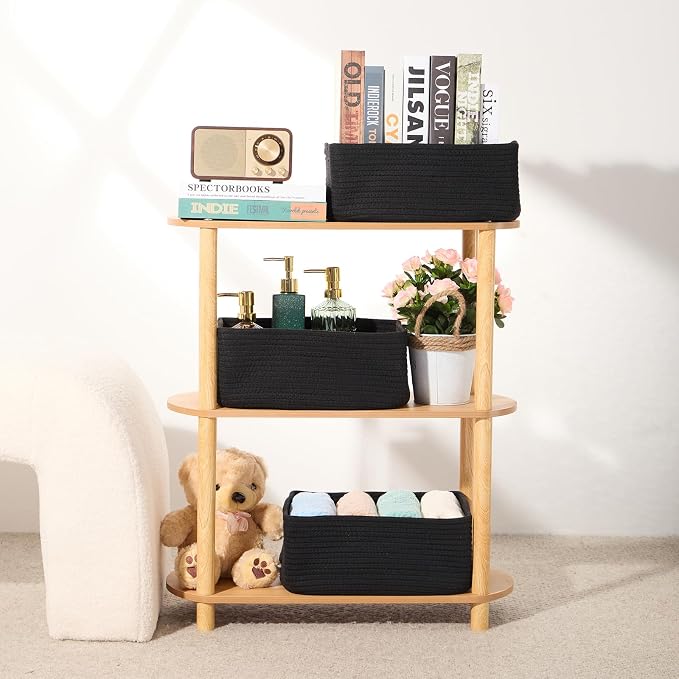 MiniArk Small Storage Baskets for Organizing | Closet Organizer Bins | Shelf - Image 6