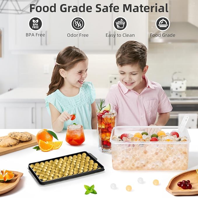 WIBIMEN Mini Ice Cube Trays, 0.55” Tiny Pebble Ice - Image 4