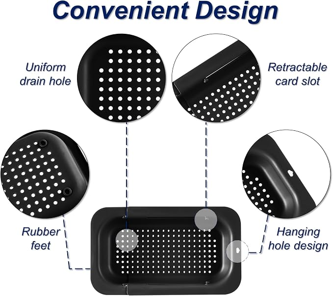 Extendable Sink Colander Strainer Basket - Image 6
