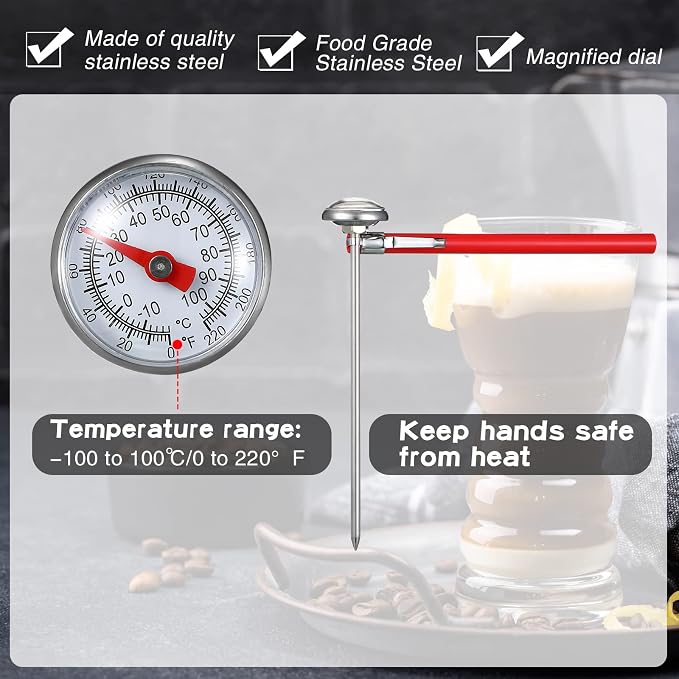 Xuhal 12 Pcs Stainless Steel Kitchen Thermometer - Image 3