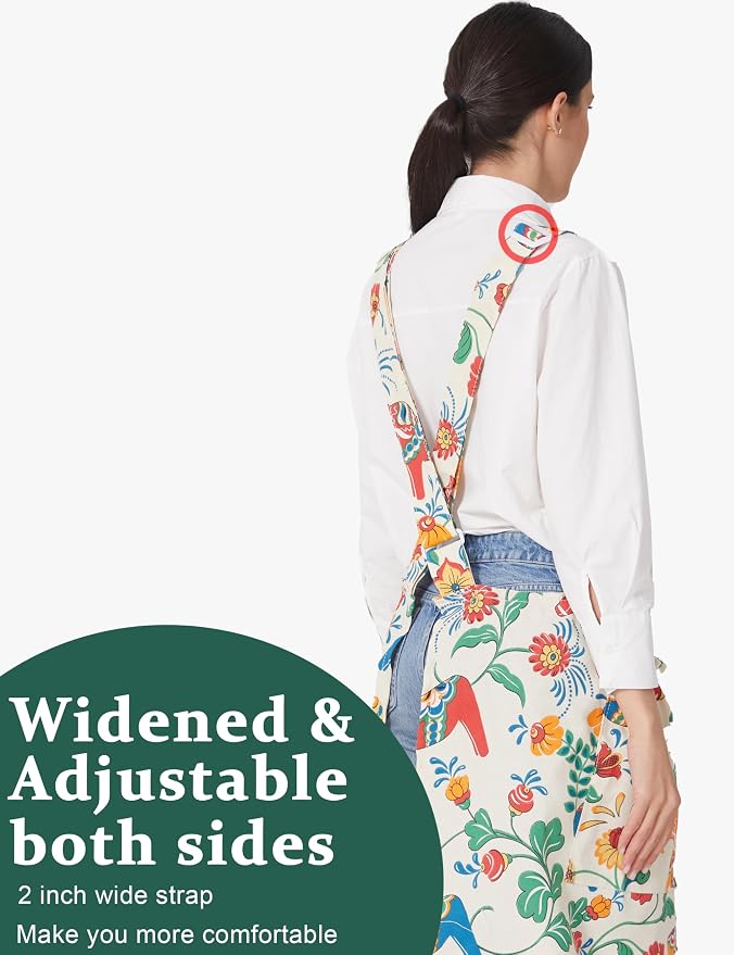 Cozy Adjustable Cross Back Aprons - Image 3