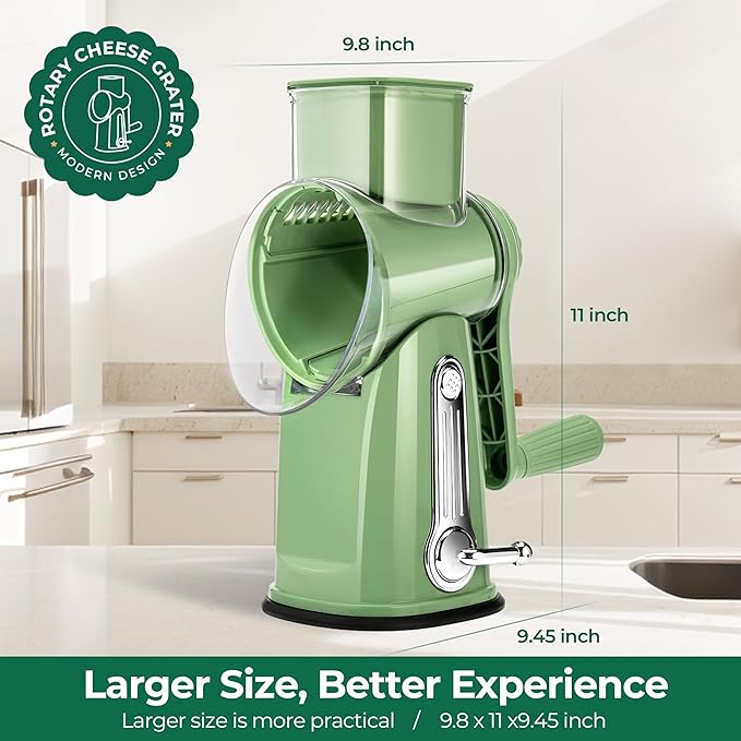 SUSTEAS Rotary Cheese Grater - Image 7