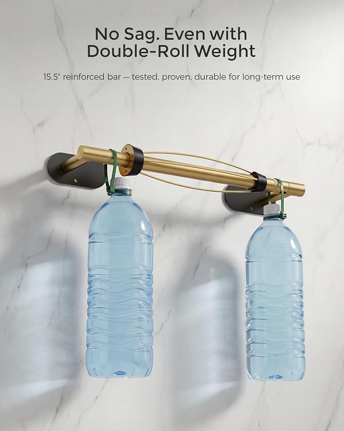 Paper Towel Holder Under Cabinet, Self Adhesive or Wall Mount - Image 6