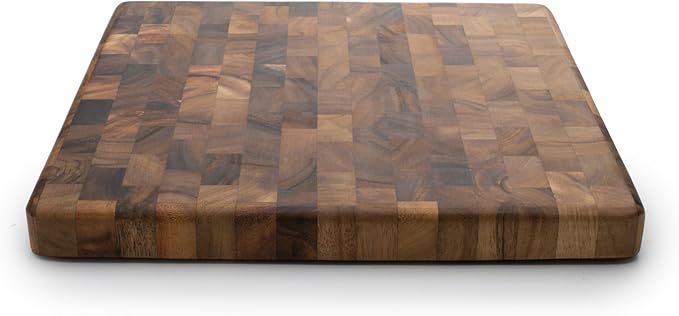 Ironwood Gourmet 28218 Square Charleston End Grain Chef's Board, Acacia Wood - Image 3