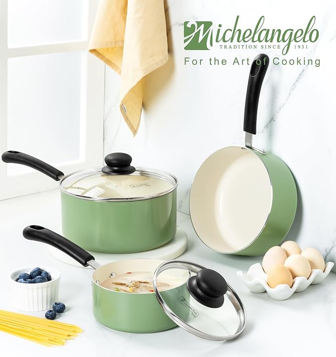 MICHELANGELO Nonstick Sauce Pan - Image 7