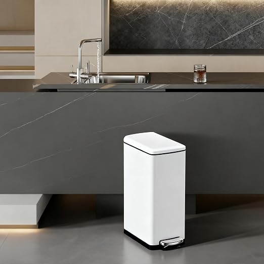 Garvee Slim Kitchen Trash Can 8 Gal, Skinny Stainless Steel Garbage Can - Image 6