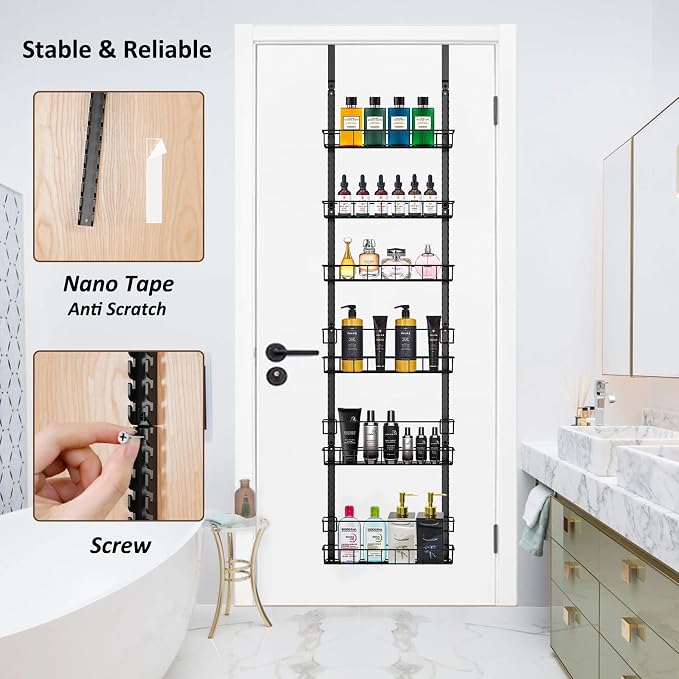 Churboro Over the Door Pantry Organizer Rack - Image 5