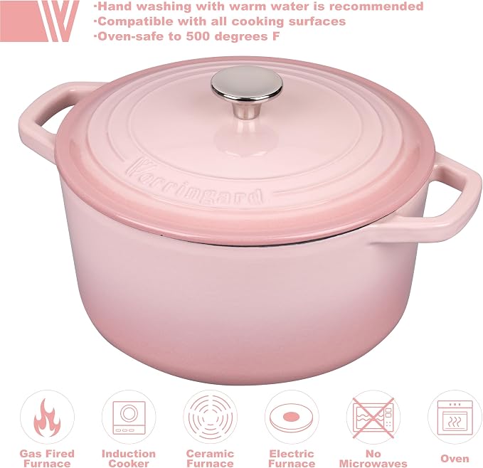 VORRINGARD Enameled Cast Iron Dutch Oven Pot - Image 3
