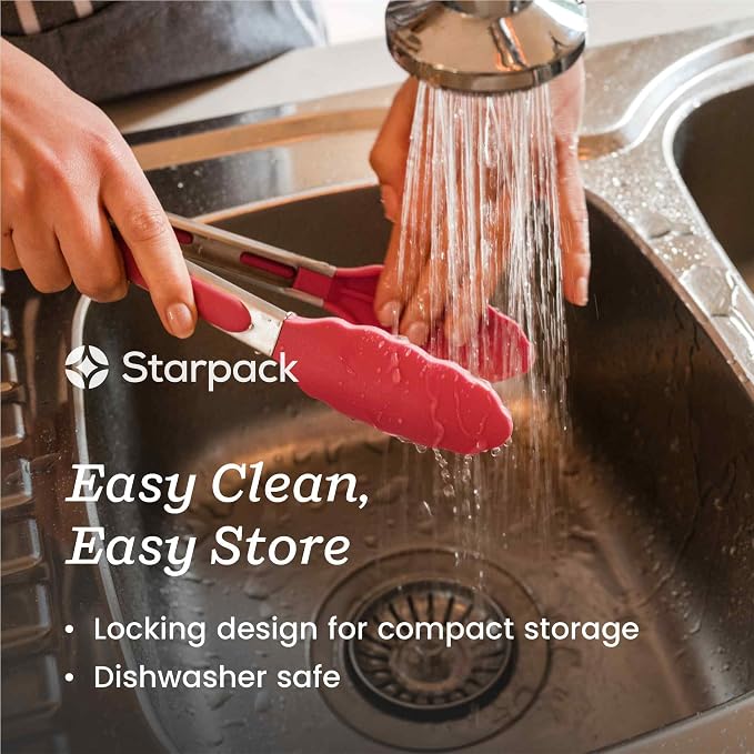 Starpack 'Get a Grip' Silicone Kitchen Tongs - Image 3