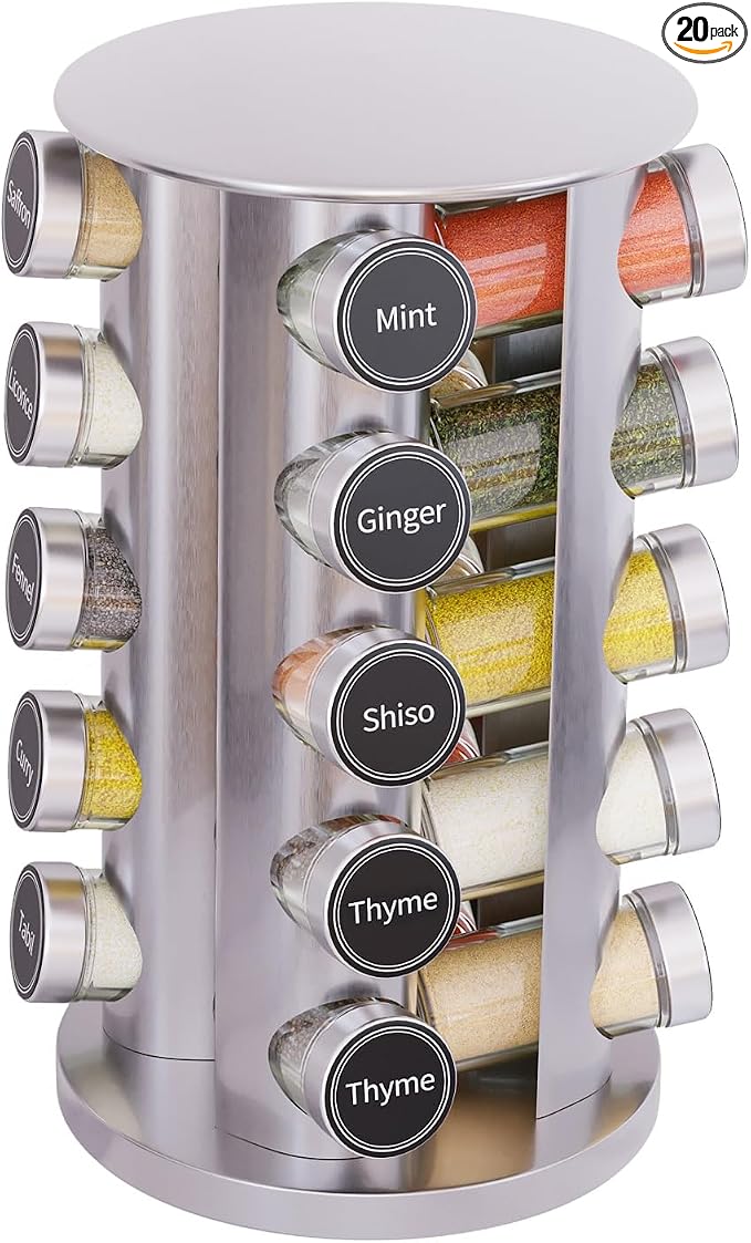 New England Stories Revolving Spice Rack Set by NewEnglandStories