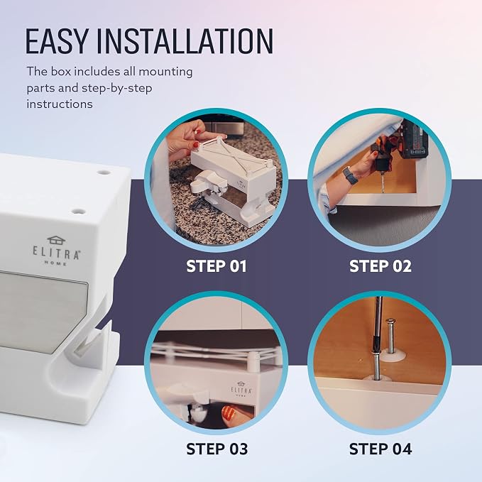 Elitra Home 3 in 1 Under the Cabinet Electric Can Opener, Blade Sharpener - Image 3