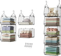 5 Tier Closet Hanging Organizer, Clothes Hanging Shelves by X-cosrack