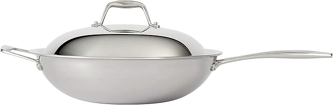 Tramontina Signature Tri-Ply Clad Stainless Steel 12.5-Inch Wok - Image 2