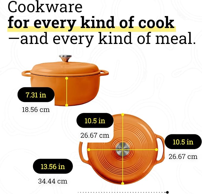 Lodge Essential Enamel Cast Iron Dutch Oven - Image 5