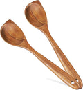 2 Pack Premium wooden spoons for cooking by FunCee