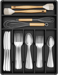 Lifewit Silverware Drawer Organizer Tray, Plastic Cutlery Storage by Lifewit