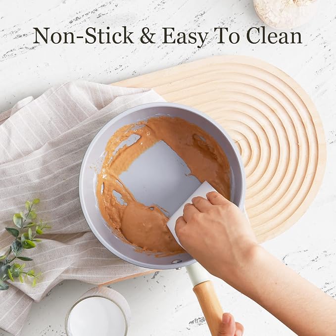 ROCKURWOK Ceramic Nonstick Sauce Pan, 3 QT Pot - Image 5