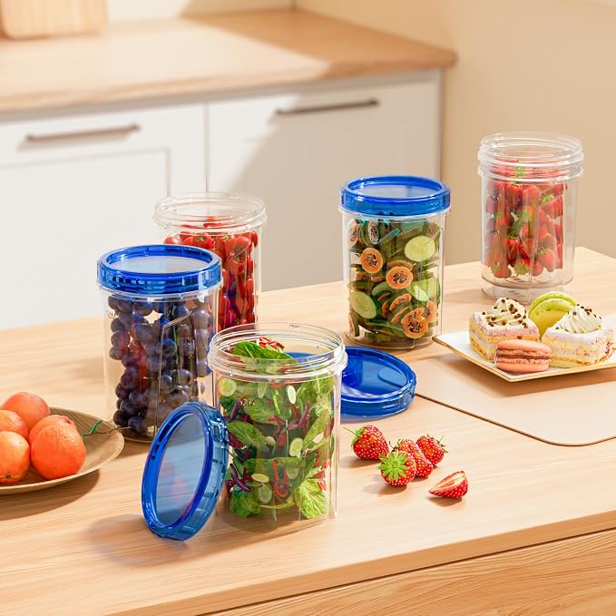 Food Storage Freezer Containers Clear Bottom - Image 5