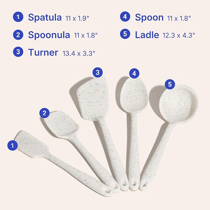 GIR 5-Piece Silicone Kitchen Utensils Set, Non-Toxic Cooking Utensils - Image 6