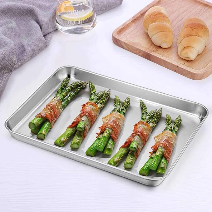 TeamFar 10.5’’ x 8’’ x 1’’ Toaster Oven Pan - Image 4