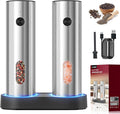 Electric Salt and Pepper Grinder Set: Automatic Rechargeable Salt and Pepper by Uvellgift