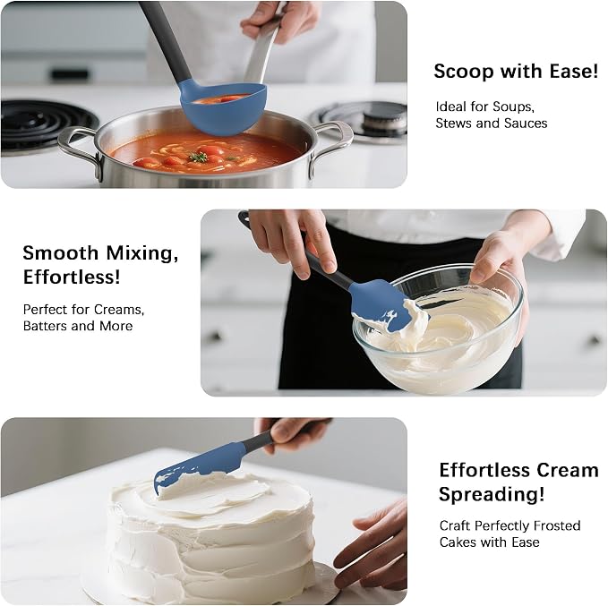 Coukre Silicone Kitchen Cooking Utensils Set - Image 4
