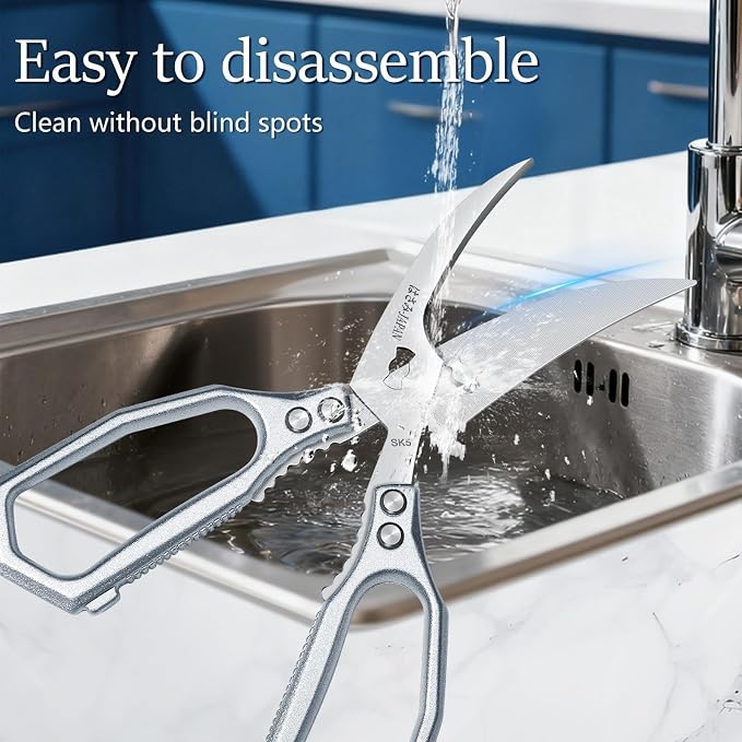 Huusk Silver Multi-Purpose Seafood Scissors - Image 3
