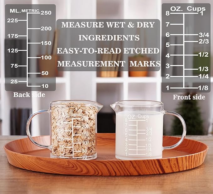 Ackers Etched Graduated Glass Measuring Cup - Image 4