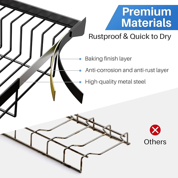 SNTD Over The Sink Dish Drying Rack - Image 7