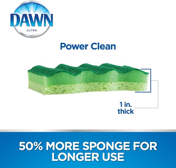 Dawn Power Clean Wedge-Shaped Scrubber Sponges - Image 6