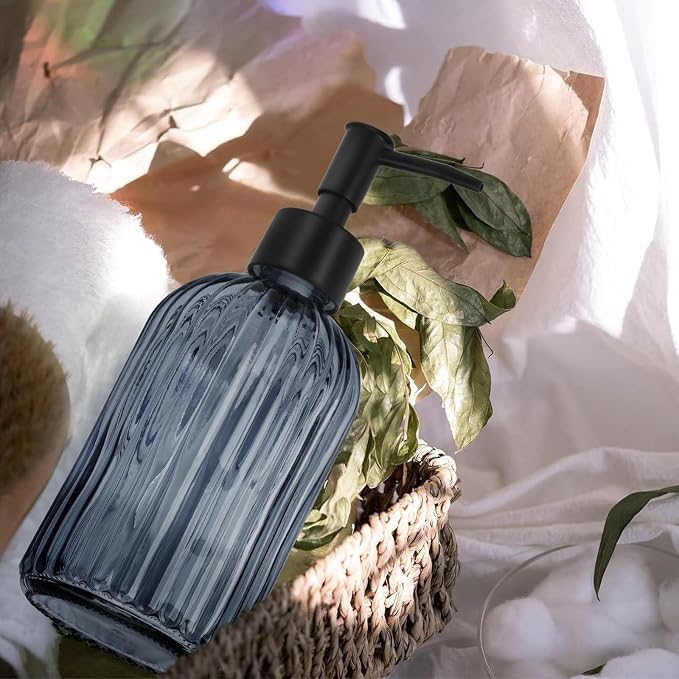 Glass Soap Dispenser with Plastic Pump, Hand Soap Dispenser - Image 3