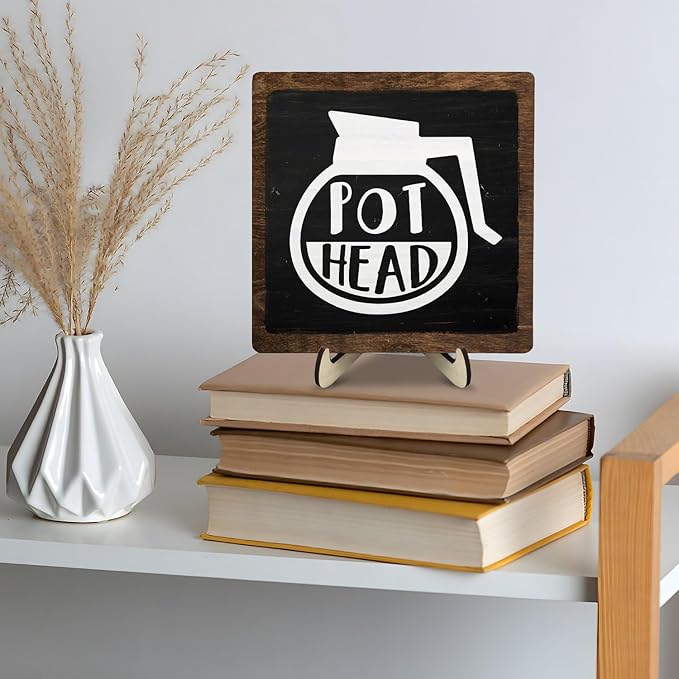 Vintage Coffee Bar Sign, Wooden Coffee Decor - Image 5