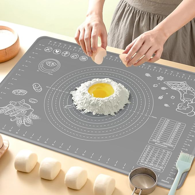 Silicone Baking Mat 32x24 inch, Extra Thick Non-stick Pastry Mat by UltraKeno