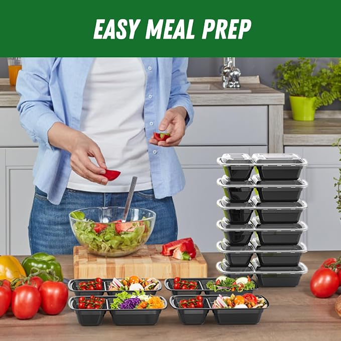 Dealusy 50 Pack 28 oz Meal Prep Containers Reusable - Image 6